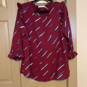 Entro Fun Patterned Blouse